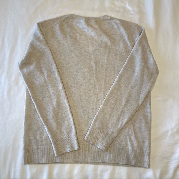 Vince Light Gray V Neck Sweater - Picture 2 of 3